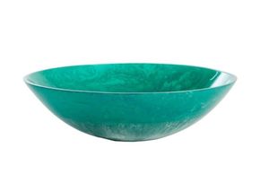 Lightweight Epoxy Resin Bowl <b>Hand</b> Painted Artistic Sculpture Angel Theme Pink Red Color Decorative Craft Home Art Collectible - Product Image 2