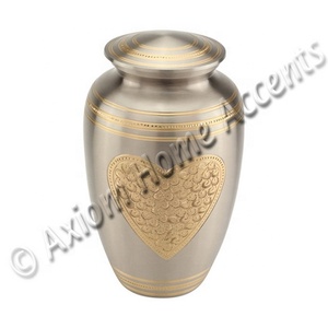 Urna de latón hecha a mano con acabado pulido y grabados personalizados para un monumento duradero por Axiom Home Accents - Product Image 2