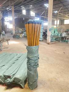 Escoba GMEX con mango de madera y cabezal de plástico – Ecológica, fácil de limpiar, ligera, diseño clásico, escoba doméstica de 120 cm - Product Image 6