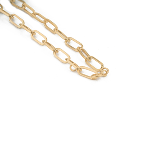 Hot Selling Products Classic Style 12x7 mm <b>Emerald</b> & Diamond Real K14 Yellow Gold Paperclip Chain Cluster <b>Pendant</b> Necklace - Product Image 6