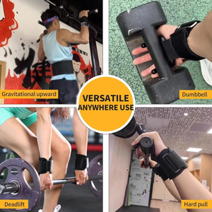 Guantes de Levantamiento de Pesas Geo Brother Co para Hombre y Mujer, Equipo de Gimnasio, Ajustables, Antideslizantes, Capacidad de Carga de 15 lb - Product Image 2