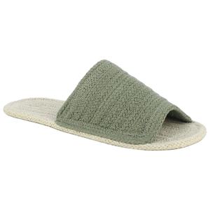 Espadrilles en coton écologiques personnalisées à usage domestique, chaussures de construction à coutures tombantes naturelles à bout avant - Product Image 1