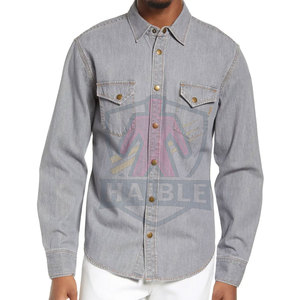 เสื้อเชิ้ตยีนส์ลำลองผู้ชาย ผ้าฝ้าย 100% น้ำหนักเบา ระบายอากาศ แห้งเร็ว คุณภาพสูง ใช้ได้ในฤดูหนาว มีสินค้าพร้อมส่ง - Product Image 2