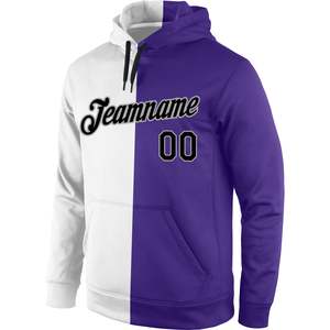 Sudadera con Capucha Sublimada Personalizada en Negro, Blanco y Dorado, con Nombre y Número del Equipo, Sudadera Deportiva para Fútbol - Product Image 4