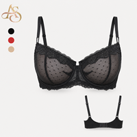 Soutien-gorge balconnet push-up sans doublure en dentelle sexy pour femme, à demi-bonnet, avec armatures, bretelles réglables et fermeture dorsale en U, vente en gros, OEM