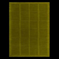 Tapis moderne à motif géométrique carré, tapis de luxe irrégulier en laine verte tufté à la main, pour salon, chambre à coucher, décoration de sol
