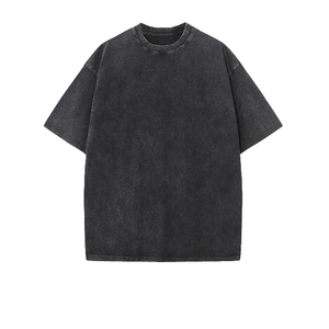 100% Premium coton de qualité lourde surdimensionné à manches courtes pour col polo personnalisé Hip Hop Logo haut lavage grande taille BD hommes - Product Image 2