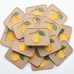 Parches bordados de hierbas hexagonales de romero, con diseño de racimo botánico, para delantales de cocina, proveedor mayorista - Product Image 2