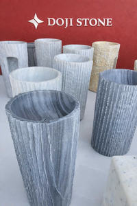 Lavabo de Mármol Tallado a Mano de Lujo Moderno - Lavabo Independiente Premium para Muebles de Baño en Hoteles, Resorts y Villas - Product Image 2