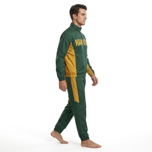 Ensemble veste coupe-vent en nylon zippée et survêtement pour homme, marque privée - Product Image 3