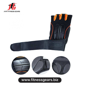 Gants de fitness demi-doigts en cuir PU, avec sangle de poignet réglable, légers, pour la musculation et les sports – Offre Spéciale - Product Image 2