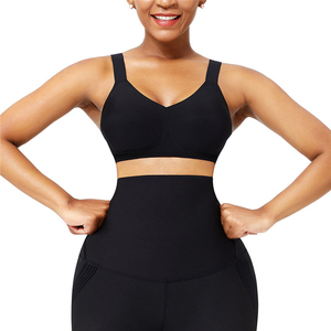 Conjuntos de Shorts de Yoga para Mujer en Oferta, con Logotipo Personalizado en la Parte Delantera, Diseño Sólido, Bra Deportivo para Mujer, Ropa de Gimnasio - Product Image 3
