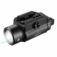 Lampe torche tactique OCSHARK GL15 à charge magnétique USB, déverrouillage rapide, laser vert, LED combinée, logo personnalisé et lumière tactique