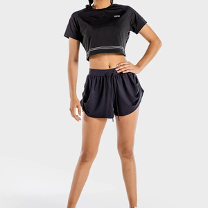 T-shirt court pour femme, idéal pour l'été, design de haute qualité avec logo personnalisé et prix abordable, style décontracté et élégant pour les acheteurs OEM. - Product Image 4