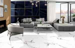 Carreaux de céramique de qualité supérieure, design Iris, 600x1200 mm, carrelage en porcelaine brillant, revêtement mural décoratif pour projet de hall d'hôtel - Product Image 6