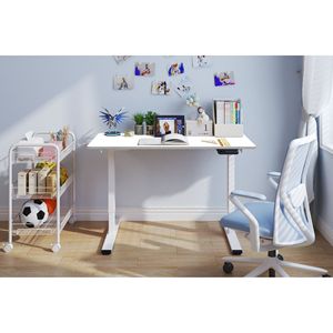 Postazione di Lavoro Elettrica per Casa e Ufficio 48 X 24 Pollici, Scrivania Regolabile in Altezza con Doppio Motore, Funzione Sit-Stand - Product Image 1