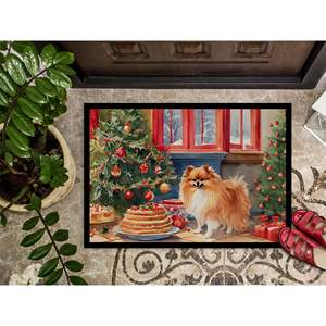 New Pomeranian Christmas Cookies Doormat Non-Slip <b>Indoor</b> Outdoor 18H X 27W Rug Low Pile Washable Front <b>Door</b> <b>Mat</b> for Entryway - Product Image 3
