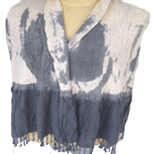 Châle en voile de coton peint à la main pour femme, écharpe longue réversible, toutes saisons, usage quotidien, style traditionnel - Product Image 1