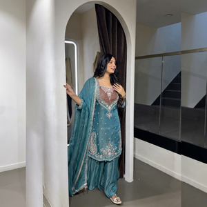 Nouvelles tenues de soirée exclusives de créateurs, style indien et pakistanais, Salwar Kameez, disponibles au prix de gros. - Product Image 1