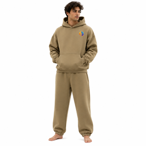 Combinaison en polaire surdimensionnée pour homme, en tissu polaire doux, coupe ample et décontractée, toucher doux et chaleur confortable pour les voyages hivernaux et les occasions décontractées. - Product Image 1