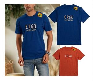 Nouveauté - T-shirts décontractés pour hommes grandes tailles à prix réduit, 100% coton tricoté, écologiques, séchage rapide, manches courtes, col rond, personnalisables - Product Image 5