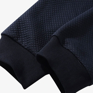 Sudadera con Capucha para Hombre, Diseño Color Block, Manga Raglán, Tejida, Oversize, Informal, para Otoño, Transpirable, con Diseño de Parches - Product Image 4