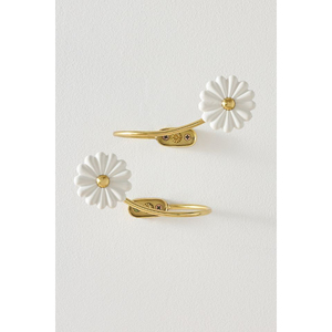 Attaches de rideaux en métal en forme de U avec embouts floraux, design classique pour la décoration des fenêtres, attaches de rideaux faites à la main - Product Image 4
