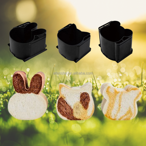 Mini moule à pain en forme de lapin en aluminium antiadhésif noir 270g de qualité alimentaire facile à démouler avec couvercle - Product Image 5