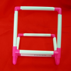 NF0003 Two Size in one Plastic Clip Embroidery <b>Frame</b> Plastic Embroidery Hoop <b>Frame</b> Portable Universal Set for Embroidery Crafts - Product Image 2