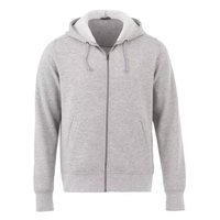 Sweat à capuche zippé de haute qualité, coupe oversize, en coton, avec logo personnalisé imprimé en relief, en molleton épais, coupe carrée pour homme
