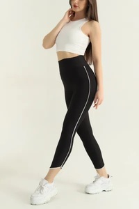 Nouveau style Leggings de sport taille haute sans couture, couleur unie, écologiques, séchage rapide, respirants, longueur intégrale - Product Image 6