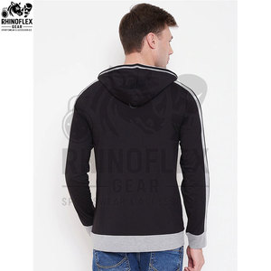 เสื้อฮู้ดดี้ผ้าฝ้ายคุณภาพสูง 100% พิมพ์โลโก้ตามสั่ง สำหรับผู้ชาย ใส่ในฤดูหนาว แบบเรียบง่าย - Product Image 5