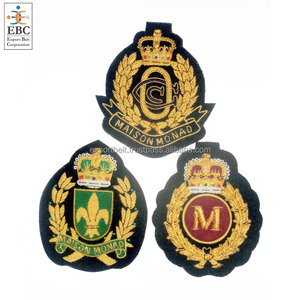 Parches Bordados 3D Personalizados con Hilo de Bullion, Diseño de Corazón, Triángulo y Flor, para Chaquetas y Abrigos, Estilo Polo Club - Product Image 1