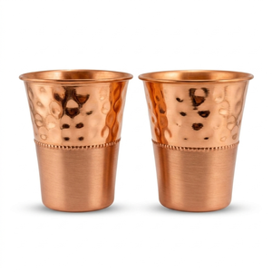 Vaso de Agua Moderno de Cobre Martillado, Vaso Premium Hecho a Mano para Servicio de Cócteles, Decoración de Hogar de Lujo, Precios de Exportación al por Mayor - Product Image 1