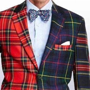 Modern Tartan Fashion Jacket Tartan Coat Check Jacket Highland <b>Wedding</b> Jacket <b>Top</b> Sell - Product Image 4