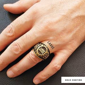 แหวนสั่งทำ BOJ รุ่น 017 สลักชื่อและโลโก้ตามต้องการ แหวนเงินแท้ 925 ชุบทอง ดีไซน์ทำมือ ราคาพิเศษ - Product Image 5