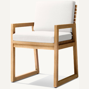 Silla de exterior con brazos de estilo moderno y sencillo para relajarse en la terraza o junto a la piscina - Product Image 1