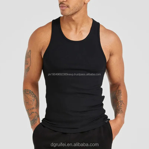 Wholesale Custom Men's Cotton White Seamless Gym Tank Tops <b>Vest</b> Breathable Fitness <b>Bodybuilding</b> Undershirt - Product Image 5
