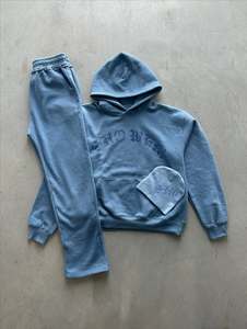 ชุดวอร์มกีฬาโอเวอร์ไซส์แบบยูนิเซ็กซ์ พร้อมโลโก้สั่งทำ ชุดลำลองฤดูหนาวสไตล์สตรีทแวร์สำหรับผู้ชายและผู้หญิง - Product Image 3