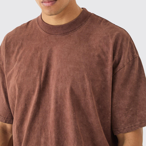 Camiseta Vintage Extra Grande Unisex para Hombre, Lavada con Ácido, 100% Algodón, Estilo Hip Hop de Verano, Ecológica, de Secado Rápido, Pakistán - Product Image 3
