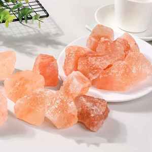 Natural Himalayan Pink Salt Chunks Large Size <b>Crystal</b> Rock Salt Pieces for Decoration Spa Projects - Product Image 1
