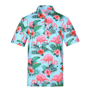 Chemise hawaïenne pour homme, tricotée, respirante, à manches courtes, boutonnée, décontractée pour l'été et la plage - Product Image 3