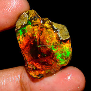 Hermosa calidad de Grado Superior 100% Natural Welo Fire Ethiopian Opal Fancy Oil Rough Loose Gemstone para hacer artículos de joyería - Product Image 2