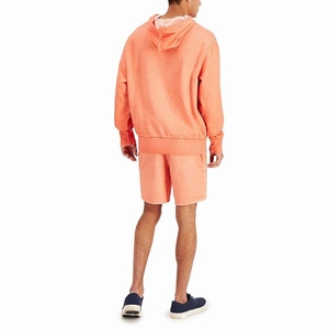 Diseña Tu Propio Conjunto de Sudadera con Capucha y Pantalones Cortos, Personalizado con Impresión, Color Sólido, Felpa de Algodón, Chándal con Cordón, Ropa Deportiva Informal - Product Image 5