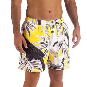 Shorts de Baño para Hombre con Estampado Floral, Cierre con Cordón, Secado Rápido, Estilo Casual, Cintura Media, Corte Corto - Product Image 3