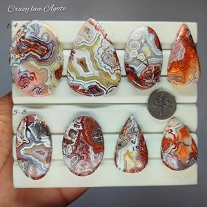 Cabochon en Agate Crazy Lace Naturelle Rare de Qualité Supérieure pour la Méditation, le Yoga, le Reiki, la Guérison, la Manifestation et la Fabrication de Bijoux - Product Image 1