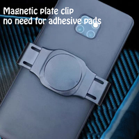 Support de voiture multifonctionnel à pince magnétique flexible pour téléphone portable avec support d'aération