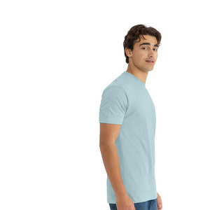 T-shirt décontracté unisexe en coton doux pour homme, qualité supérieure, personnalisable avec logo OEM, jersey CVC 180g, séchage rapide, écologique, couleur chocolat - Product Image 6