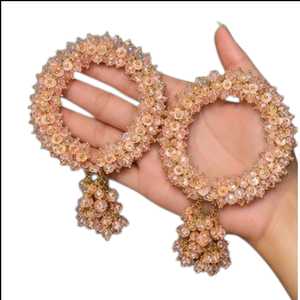 Bracelet floral en métal Gajra, bijoux artificiels pour femmes, pour mariage, fête nuptiale, accessoires de mode traditionnels - Product Image 1