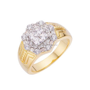 Anillo de Lujo con Diamantes Cultivados en Laboratorio, Plata 925, Diseño Geométrico Lateral, para Compradores Mayoristas - Product Image 1